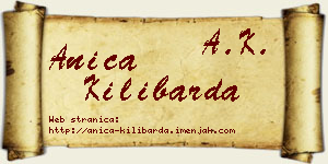Anica Kilibarda vizit kartica